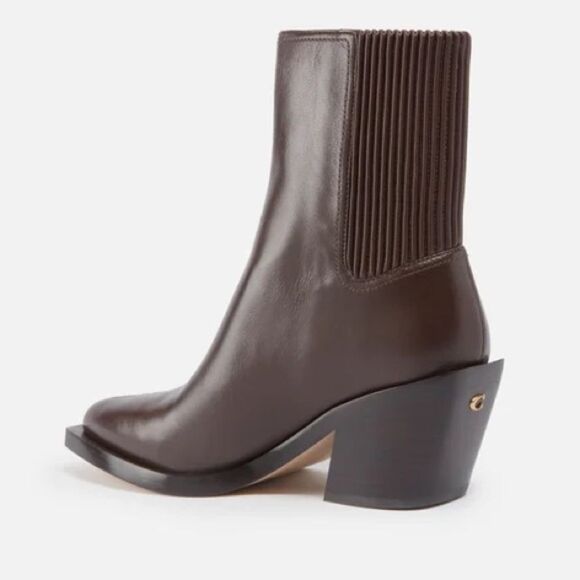 Coach Prestyn Leather Boots Maple 5 NWT IN BOX - Picture 3 of 12